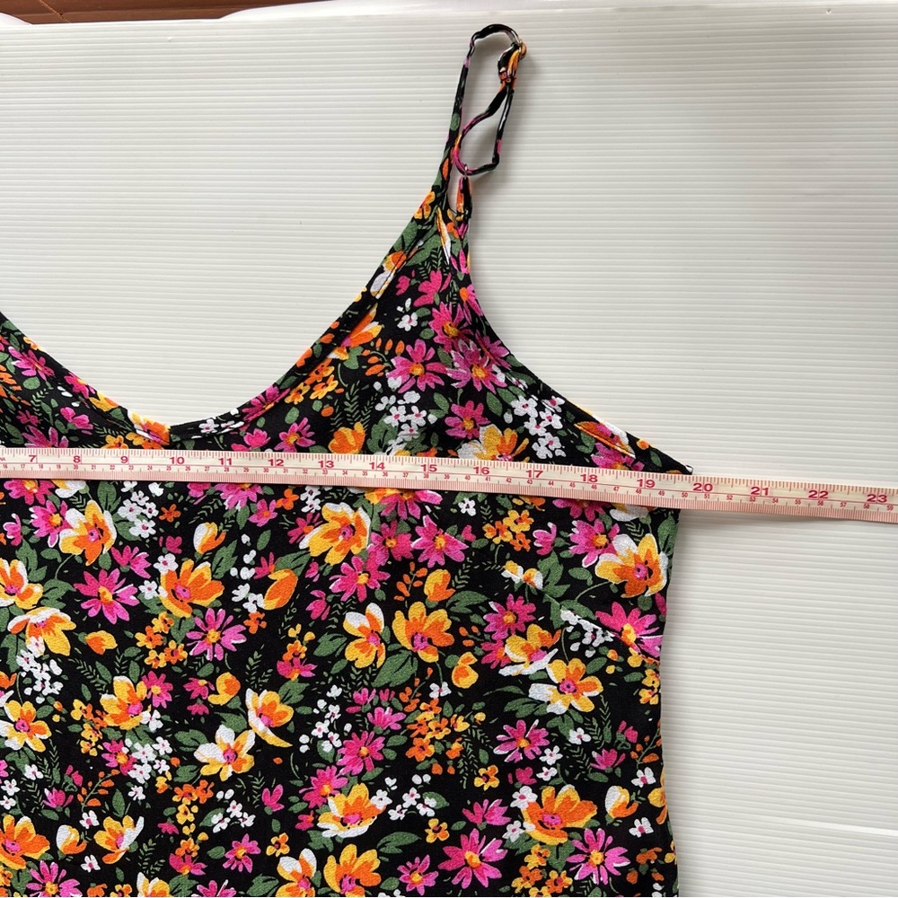Cynthia Rowley Floral Top Cami Singlet Tank Multicoloured Flower Summer Size S - Picture 7 of 8